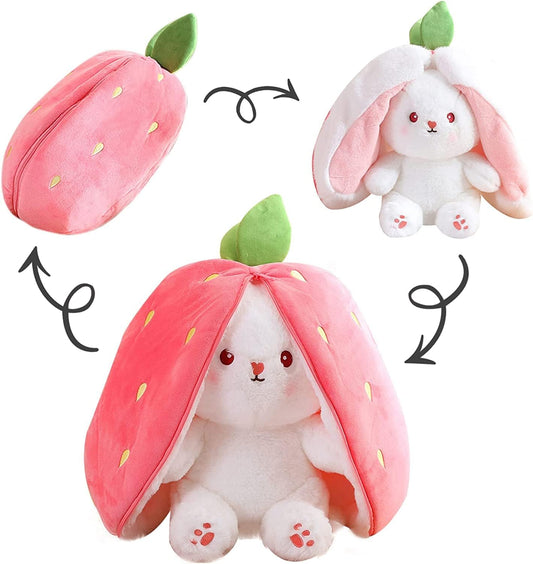Bunny Plush Reversible Strawberry 